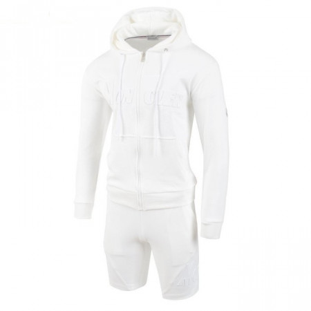 MONCL*R   24SS 신상 엠보 로고 후드집업 & 반바지 트레이닝 셋트