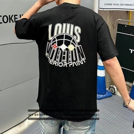 LOUIS VUITT*N   바스켓볼 백 로고 티셔츠