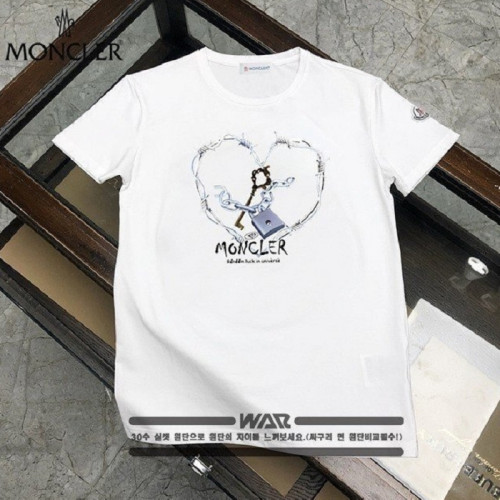 MONCL*R  하트 철창 레터링 티셔츠