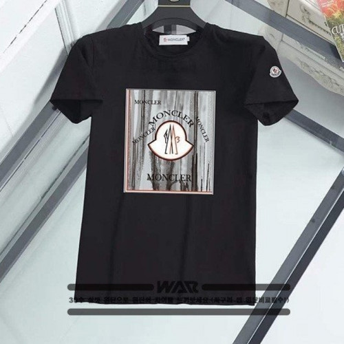 MONCL*R   빈티지 스크레치 박스 레터링 티셔츠