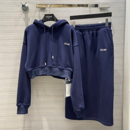 CELI*E   크롭 후드 롱치마 세트