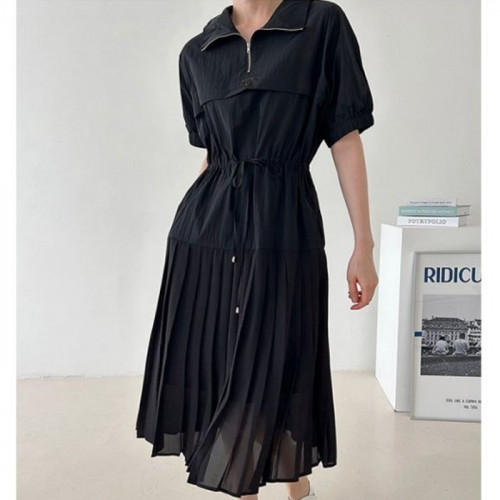 PRA*A   쉬폰 바스락 원피스