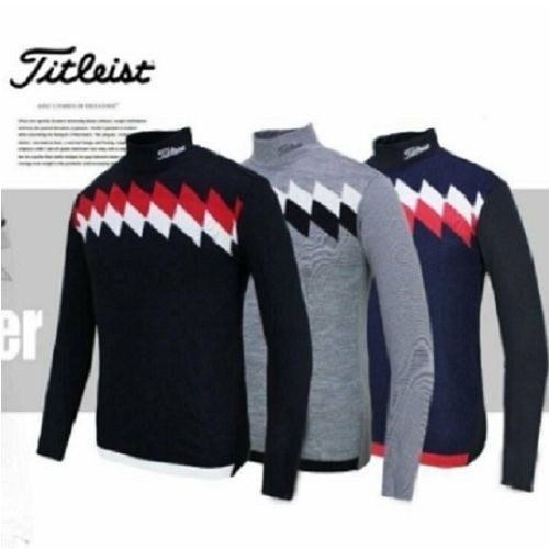 타X틀리스트 자수 골프웨어 목폴라니트