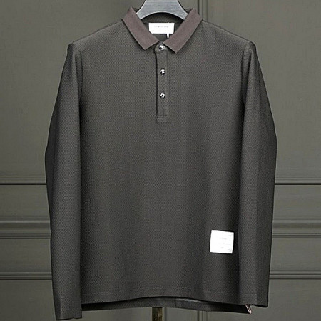 톰브*운 THOMBROWNE 와플 카라 티셔츠