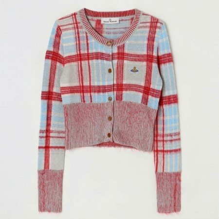 비비안 웨스트*드 Vivienne Westwood 마드라스 가디건