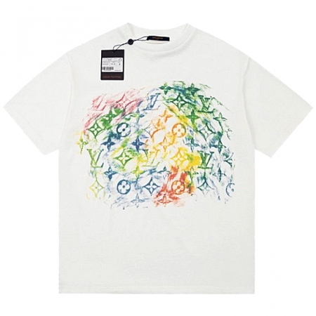 루이*통 LOUIS VUITTON  레인보우 반팔 티셔츠