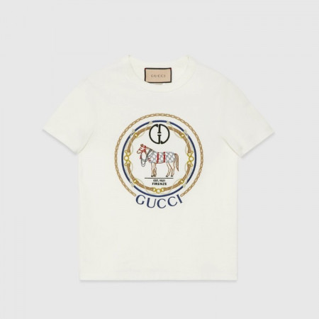 GUCCI 인터로킹 G 코튼 저지 티셔츠