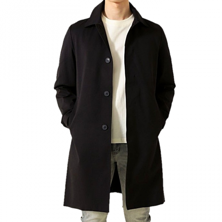 톰브*운 THOMBROWNE 코튼 카라 싱글코트