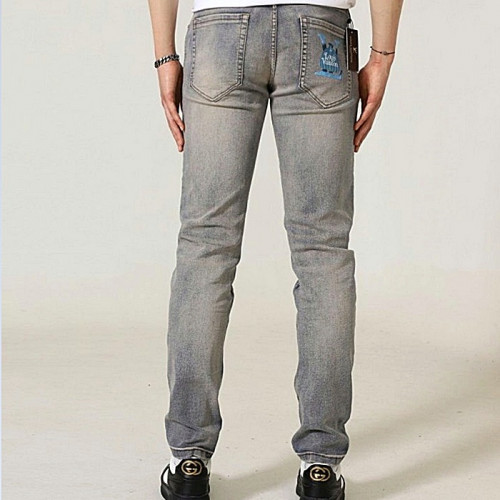 LOUIS VUITTON 플라워 포켓 워싱 데님진