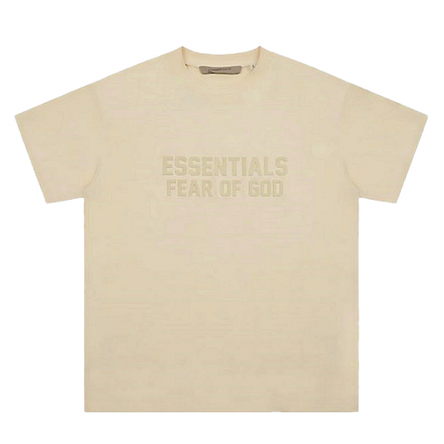 FEAR OF GOD ESSENTIALS 톤온톤 후로피 로고 반팔