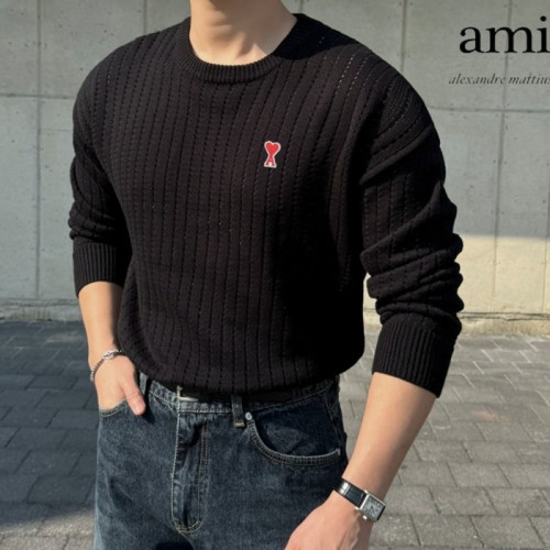 A*I   하트패치 펀칭니트