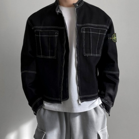 STONE  ISLA*D   스티치 투웨이 자켓