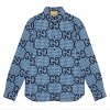 GUCCI GC 점보지지 울체크드 셔츠