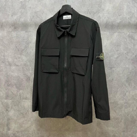스톤 아일*드   투포켓 오버셔츠자켓