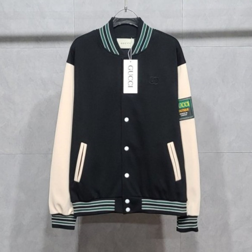 GUC*I   자수로고 바시티 자켓