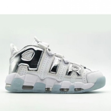 나이키 에어모어 업템포 크롬 블루틴