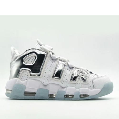 나이키 에어모어 업템포 크롬 블루틴