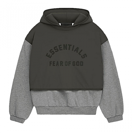 FEAR OF GOD ESSENTIALS 콤바인 레이어 후디