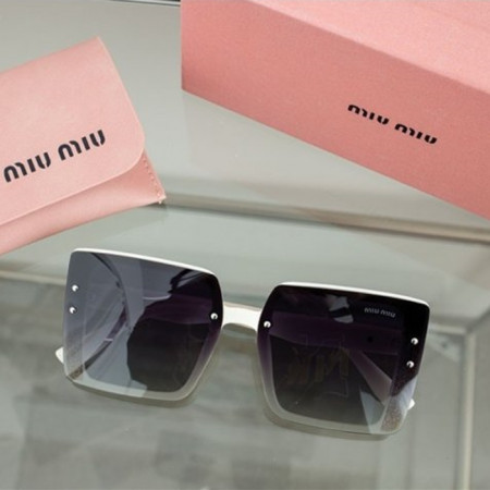 미우 MIUMIU 스퀘어 글림스 선글라스