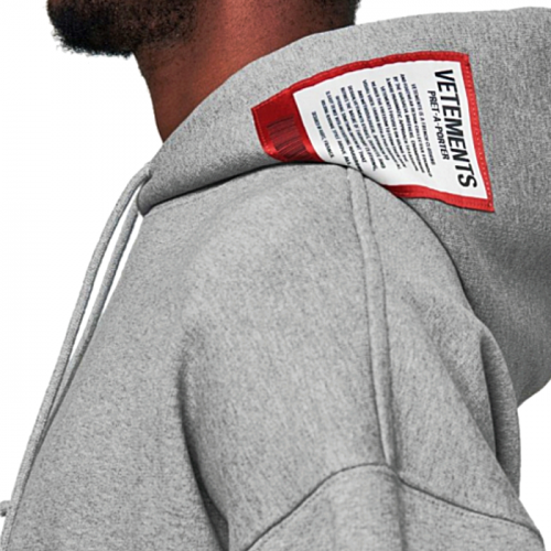 베*멍 VETEMENTS  로고 패치 후디