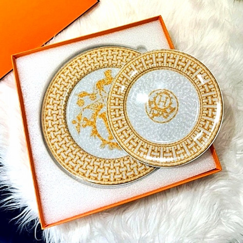 에르*스 HERMES 모자이크 24 플래티넘 플래터 SET