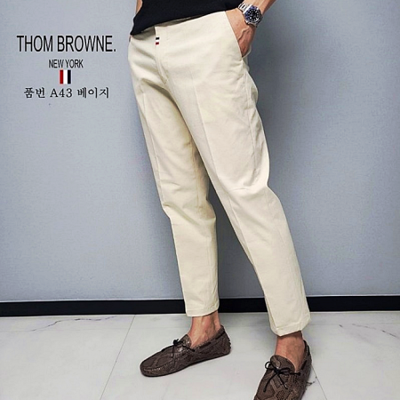 톰브*운 THOM BROWNE 코튼 츠노 팬츠 A43