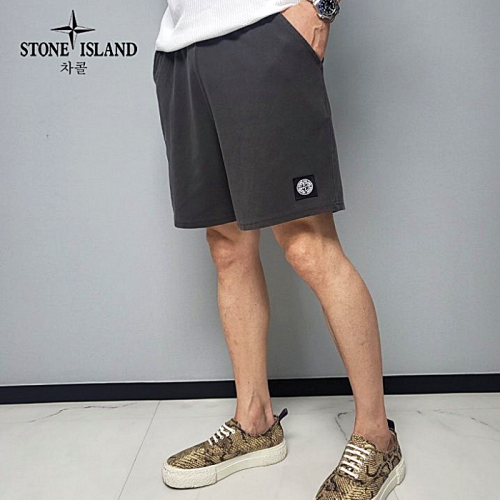 스톤아일*드 STONE ISLAND 피그 5부 자수반바지