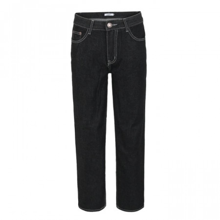 PRA*A   흑청 베이직 세미와이드 팬츠