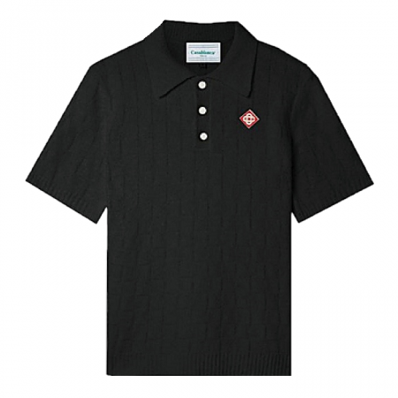 카사블랑카 CASABLANCA 요크체크드 부클니티드 폴로