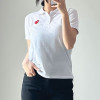꼼데가*송   플레이 레드 하트 로고 폴로셔츠