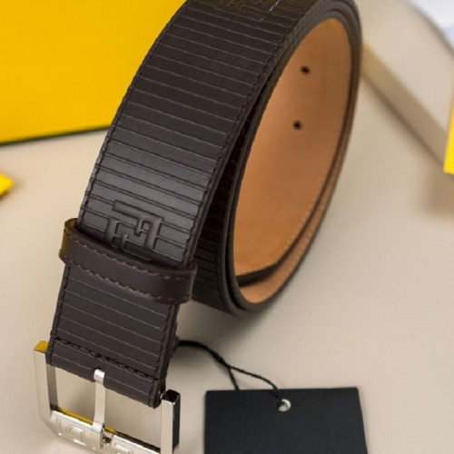 FEN*I   남성 FF로고 가죽 벨트