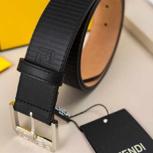 FEN*I   남성 FF로고 가죽 벨트