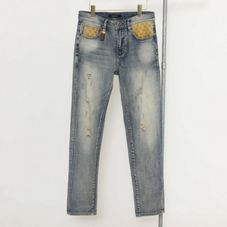 GUC*I   커프스 디스트로이드 데님팬츠