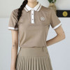 지*어   여성 투톤컬러 피케이 폴로셔츠