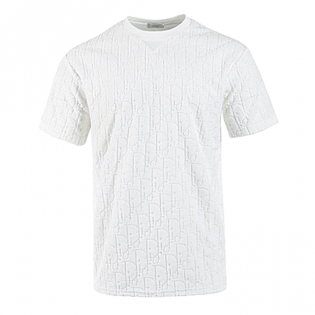 DIOR 전판 불박로고 티셔츠 - 화이트