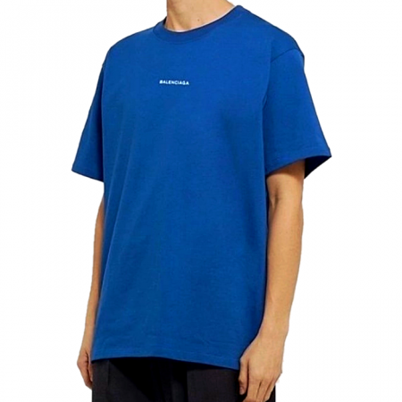 발렌시*가  스몰영문로고 오버핏 반팔