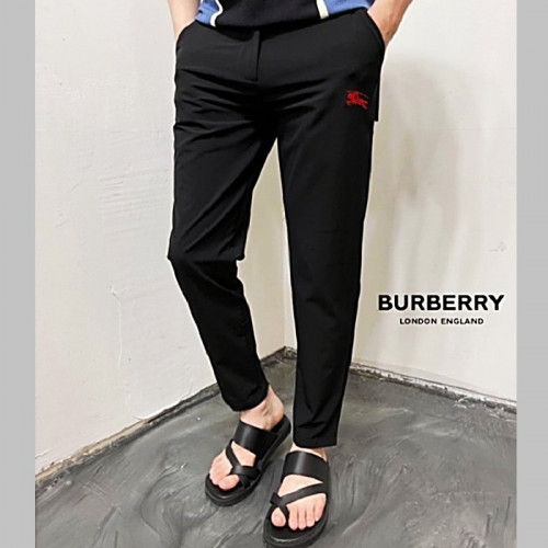 BURBERRY  레드기사 자수로고 아이스 슬랙스