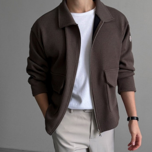 몽클*어   파블로 골지 카라 자켓