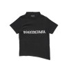 BALENCIAGA 고딕 타입 슈렁크 바디콘 핏 티셔츠 - 블랙