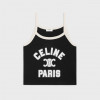 CELINE PARIS 탱크 탑 - 코튼 저지