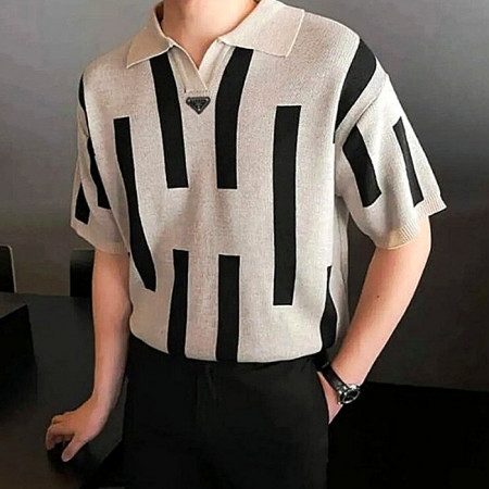 프*다 PRADA 세로 단가라 카라