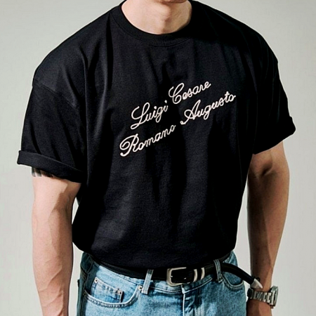 몽클*어 MONCLER 레터링 반팔티셔츠