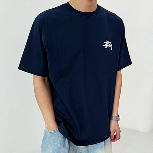 스투시 STUSSY 베이직 로고 티셔츠