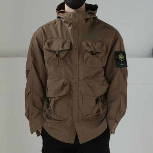 스톤 아일*드   멀티포켓 MA-1 후드 자켓