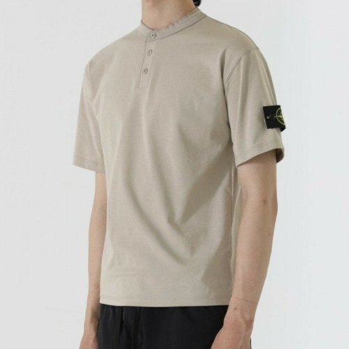 스톤 아일*드   헨리넥 베이직 폴로셔츠