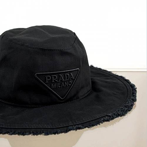 PRADA 코튼 와이드 버킷햇