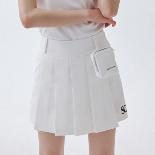 사우스케*프   여성 SC 로고 포켓 플리츠 큐롯 팬츠