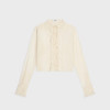 CELINE 로미 크롭 셔츠 - 레이스 & 코튼