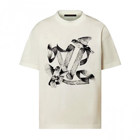 루이*통 LOUIS VUITTON 프린티드 코튼 티셔츠