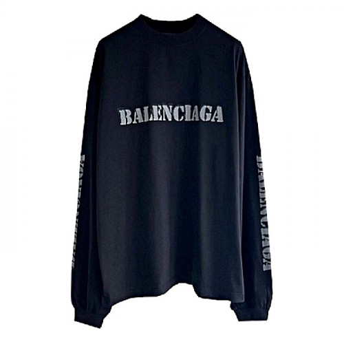 발렌시*가 BALENCIAGA 스텐실타입 롱슬리브